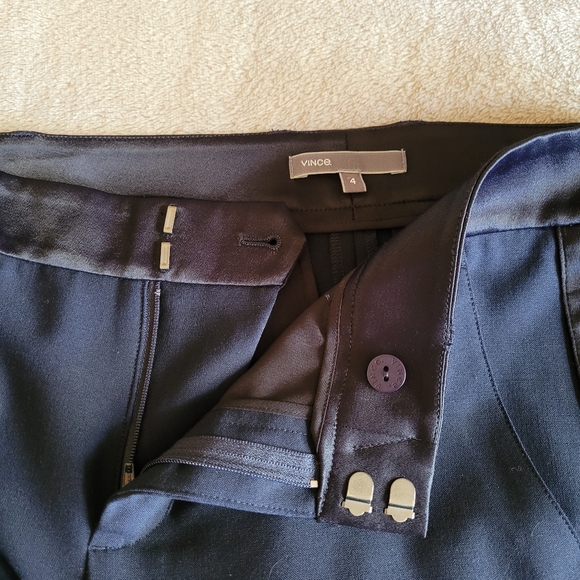Vince navy blue tuxedo style cropped pants size 4 - Picture 7 of 14